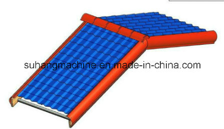 Glazed Tile 7.5kw Main Motor Power 1250mm Roof Panel Roll Forming Machine
