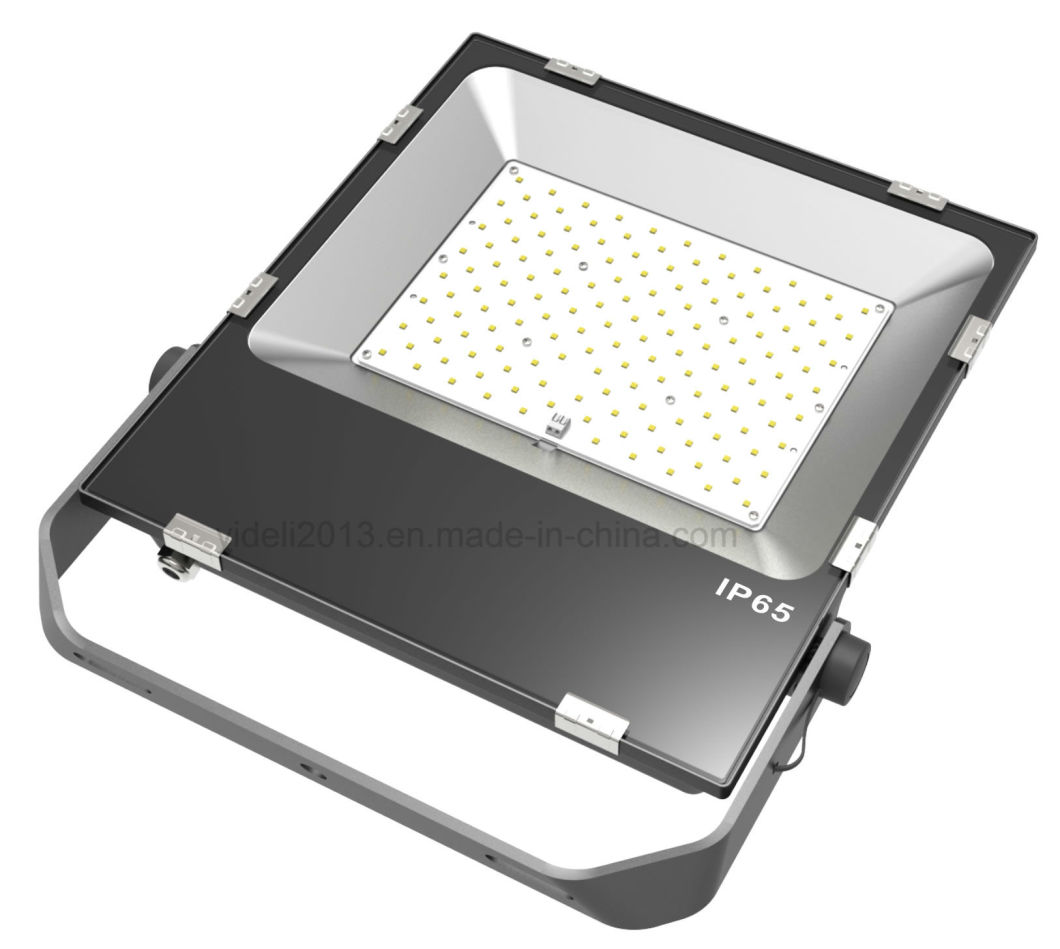 Aluminum+Tempered Glass Slim SMD Outdoor LED Flood Light