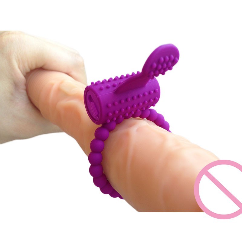 Soft Silicone Super Vibrating Cock Ring Sex Toy for Man