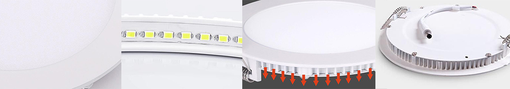No Flicker Laser Super Thin 24W Round LED Panel Light with 3 Years Warranty