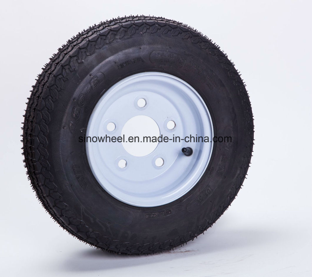 4.8-8 Trailer Wheel 8X3.75 Steel Wheel Mouted with 4.8-8 Trailer Tire