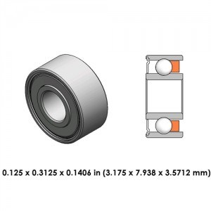 High Speed Dental Beairngs Sr2-5tlzw Miniature Ball Bearing