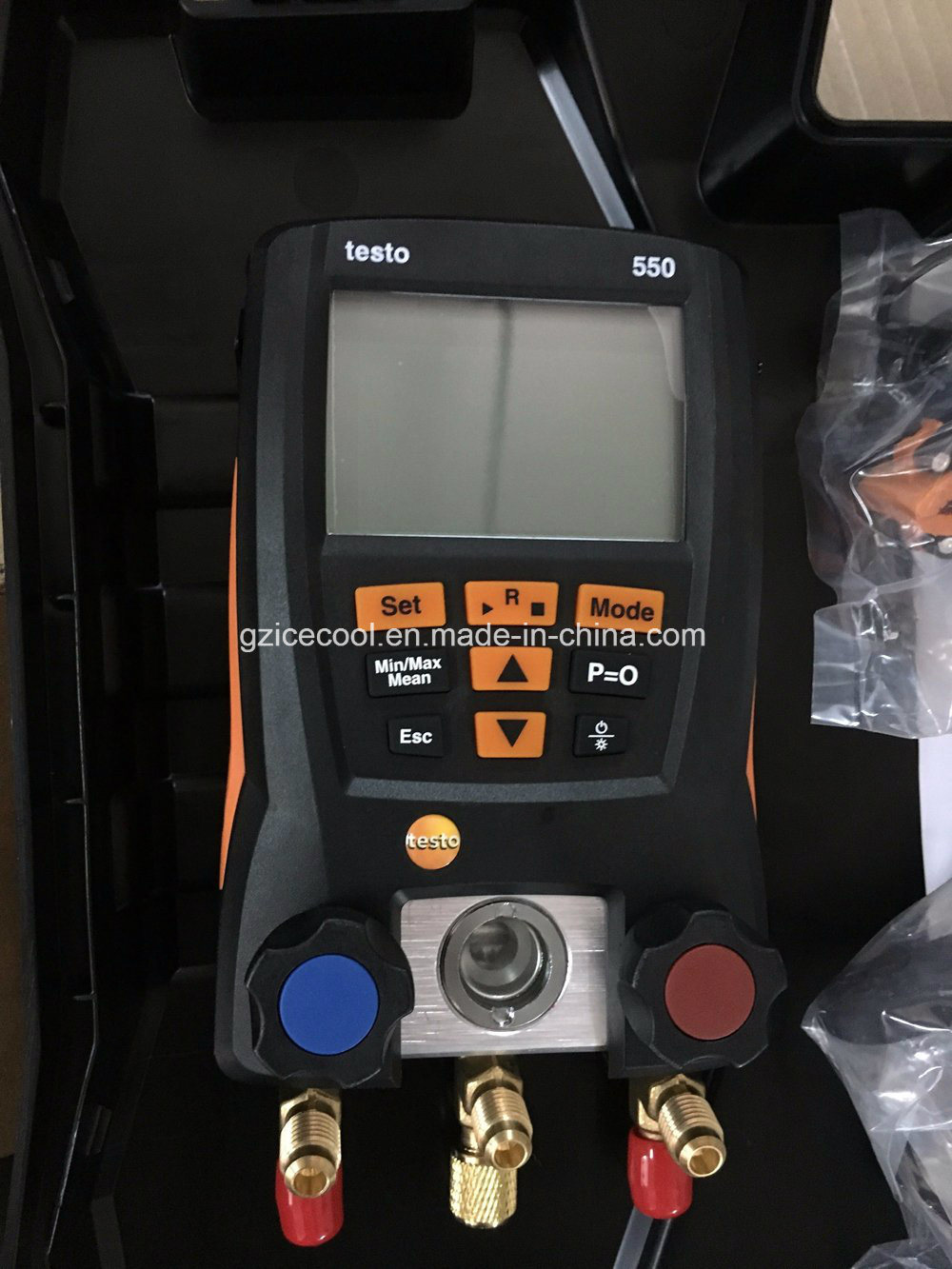 Original Testo 550 2 Valve Digital Manifold Gauge Testo550 Digital Gauge Set Within 20m Bluetooth Effective Transmission