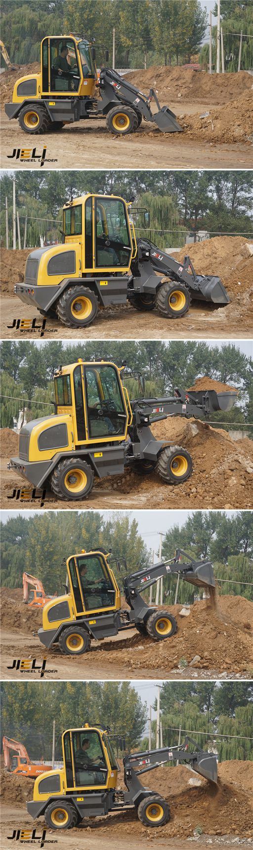 Zl08f Wheel Loader Small Used Loader Wheel for Europe Market