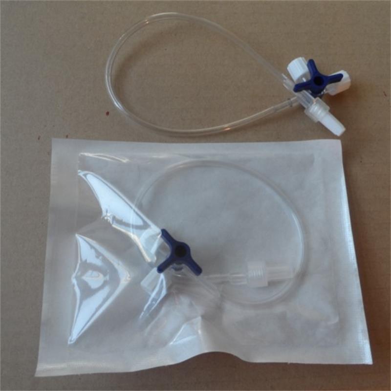 Disposable Medical Device Three Way Stopcock with Male Luer Connector