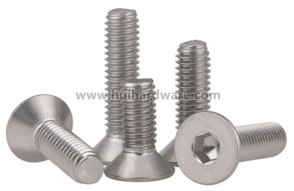 Stainless Steel Hex Socket Countersunk Head Machine Screws (DIN7991)