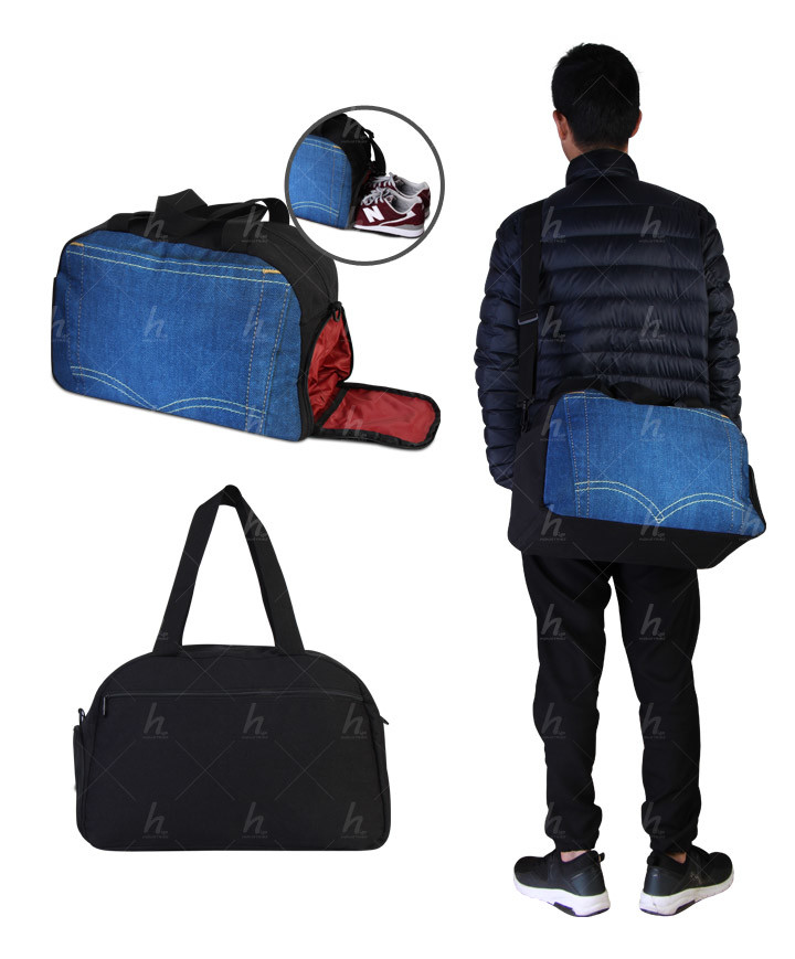 Easy Carrying Shoulder Travel Trolley Bag Skull Pattern Sport Duffle Bag