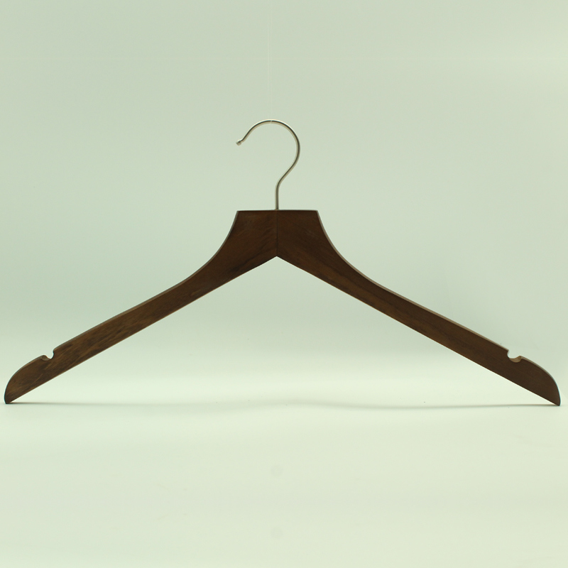 Yeelin Flat Neck Wooden Hanger for Shirt or Jacket