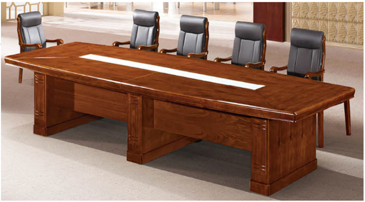 Wood Veneer Classic Walnut Color Meeting Room Furniture Table for Sale