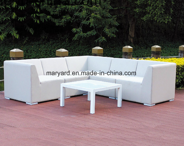 Stainless Steel+Rattan+Fabric Sofa for Patio