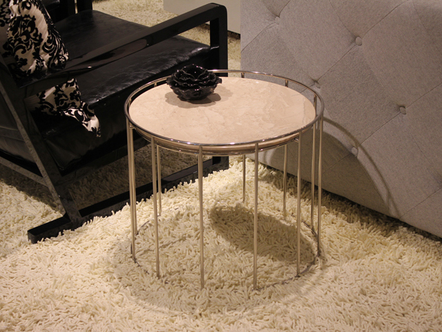 Divany Modern Stainless Steel Marble Top Coffee Table