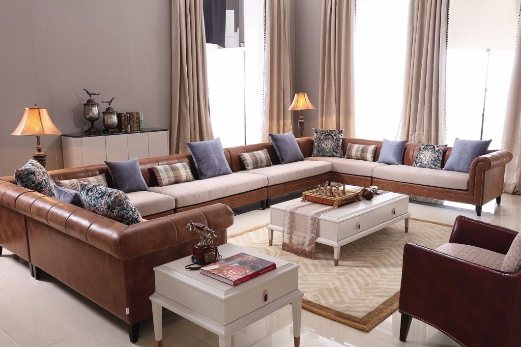 American Furniture Corner Fabric Sofa Sets