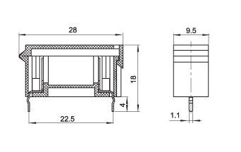 High Quality 5X20 PCB Fuse Hodler (BLX-A)