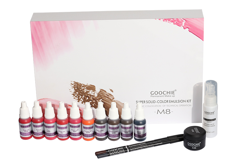 Goochie M8 Newest Painless Permanent Makeup Pigment Set