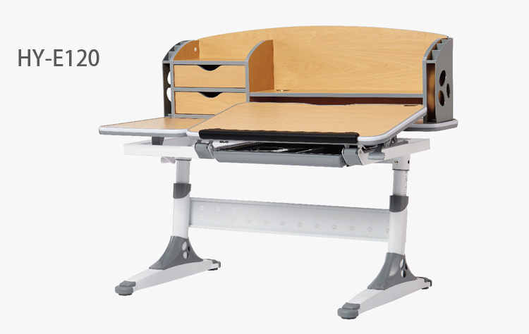 Wooden Adjustable Student Kids Multifuntion Table Study Desk with Cabinet