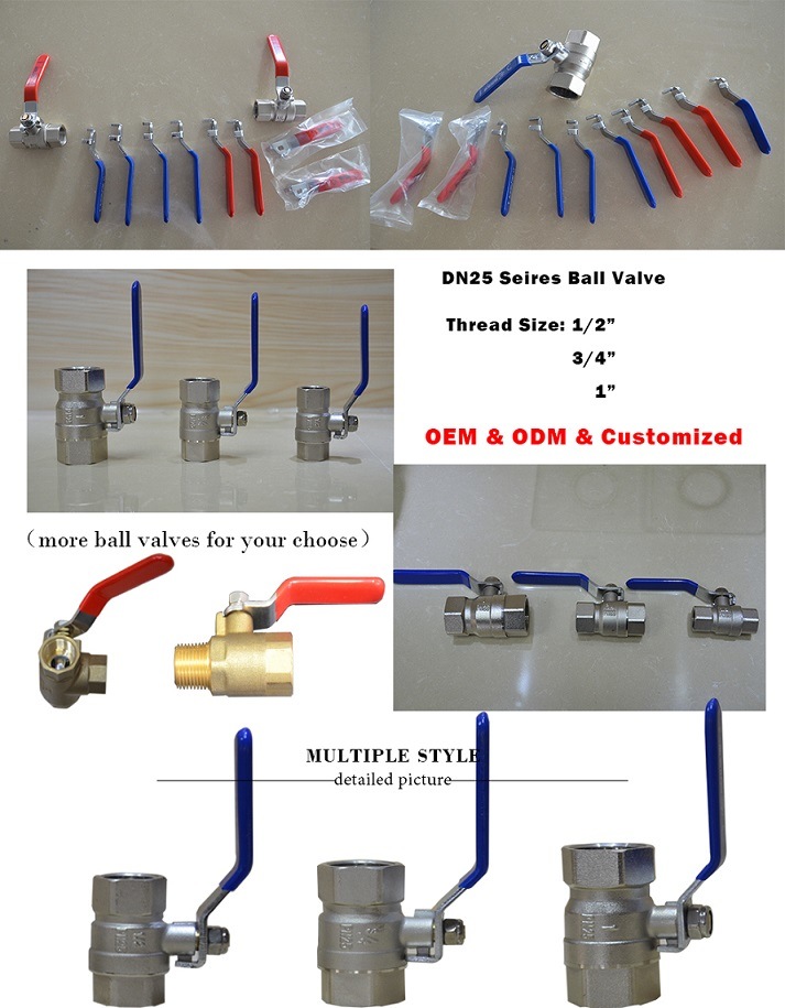 Customized Cheap Price High Quality Iron Handle Ball Valve