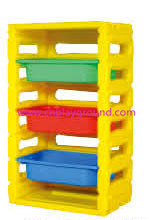 High Quality Children Furniture Preschool Plastic Storage for Sale (HB-04002)