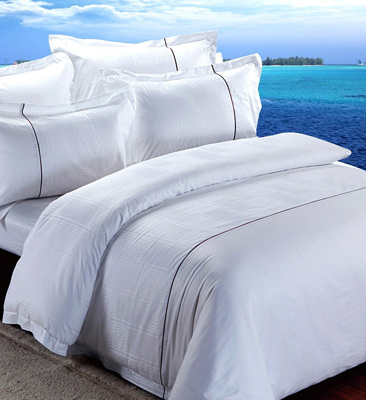 100 Cotton Hot Sell White Hotel Bedding Set/Home Bed Line Set