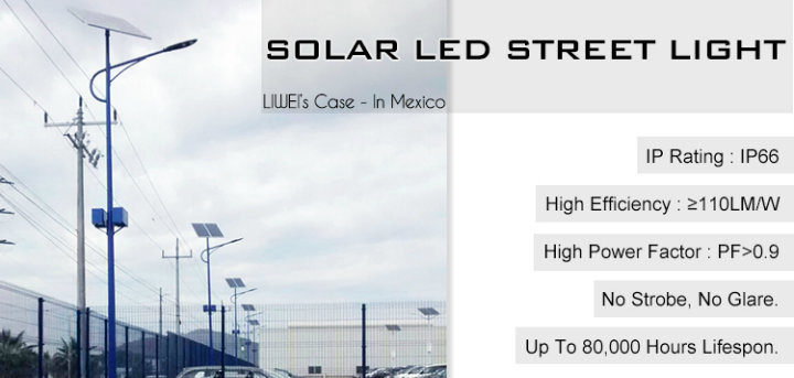 Gel Battery 60W Solar Street Light Pole with Camera