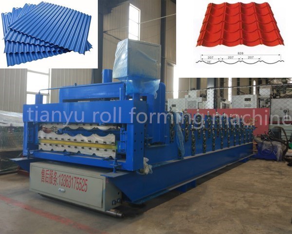South Africa Double Layer Corrugated Roof Sheet Making Machine