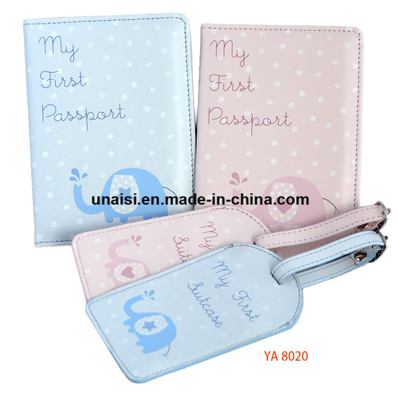 Full Set PU Leather Passport Holder and Luggage Tag Holder