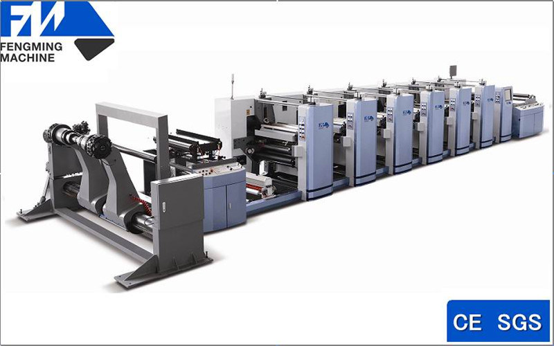 Full Automatic 4 Colors Flexographic Printing Machine