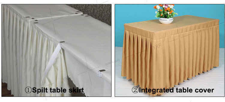 Luxury Yellow Square Table Skirt