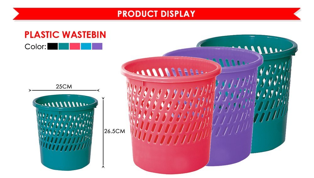 Hot Sale Good Quality Plastic Wastebin