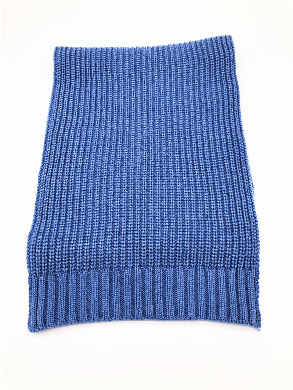 2018 Lady Jersey Knitting Blue Acrylic Women Long Scarf