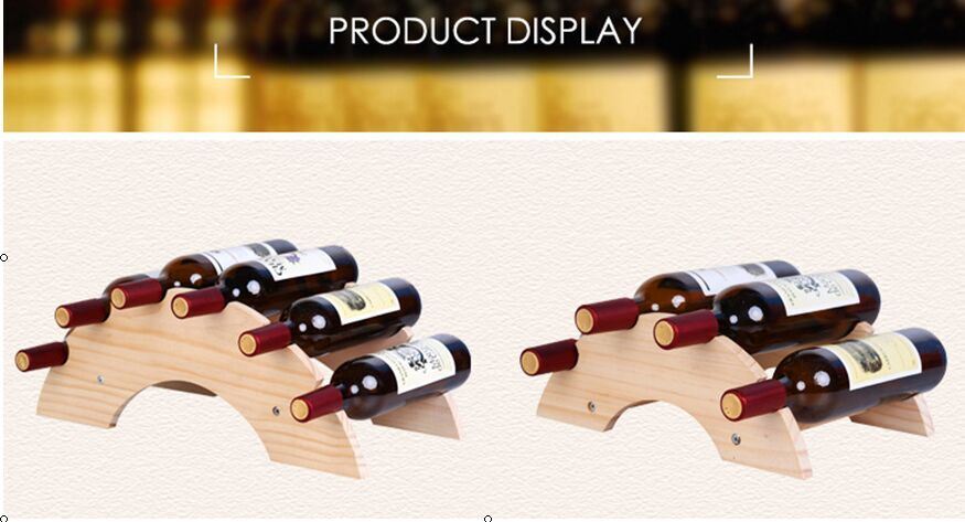 Wine Display Storage Holder Wood Wine Rack