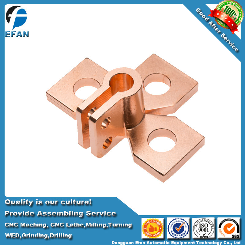 Precision Machinery CNC Milling Machining Pure Rose Copper Electronic Component Parts