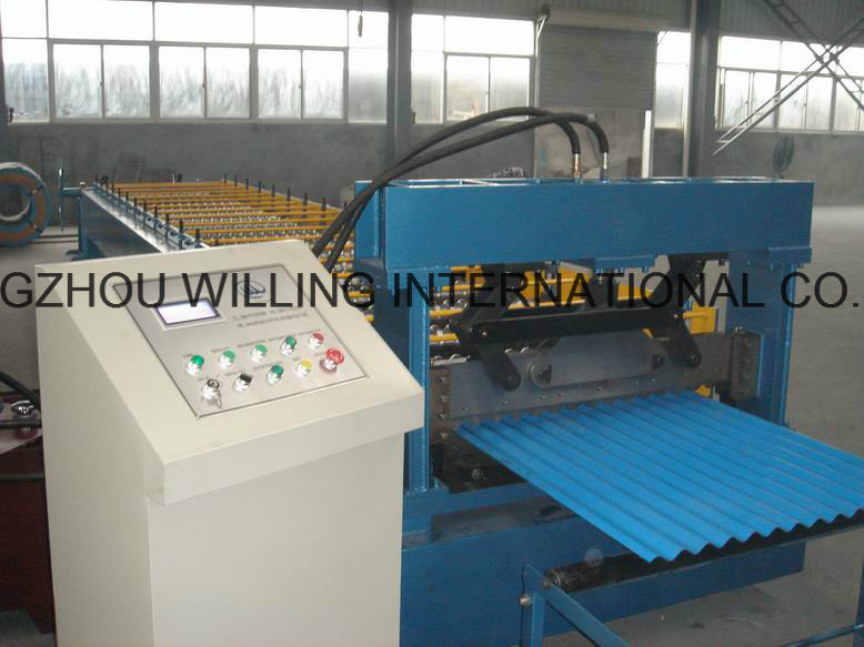 Glazed Roofing Sheet Roll Forming Machinery for Metal Corrugated Roof Panel