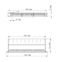 High Quality 24-Port Cat 5e Unshielded Patch Panel