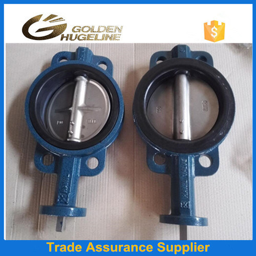 Handles Operated Cast Iron Wafer Type Butterfly Valve