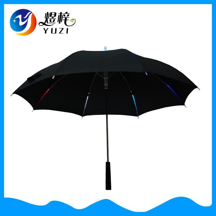 New Style Useful Straight LED Umbrella with Hand Torch