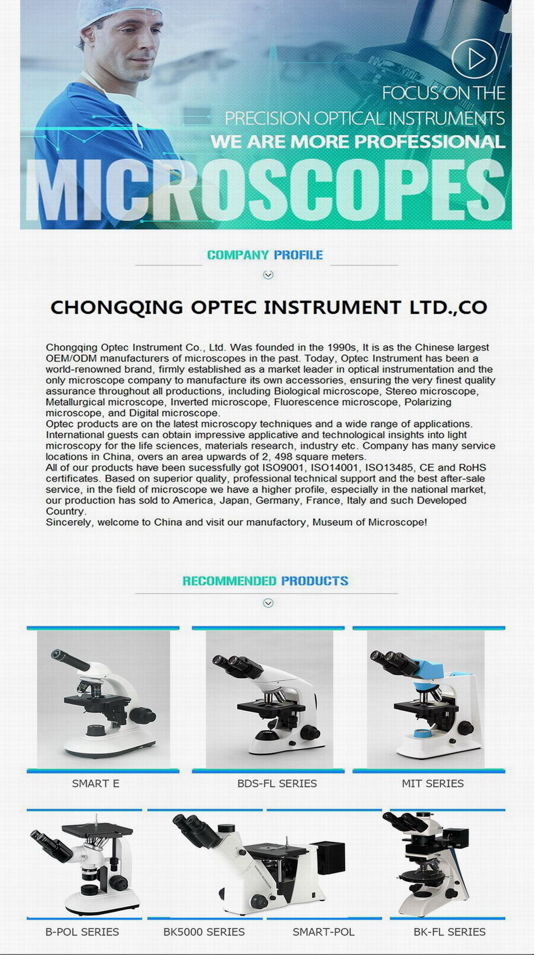 Inverted Metallurgical Microscope with Camera for Optical Instrument