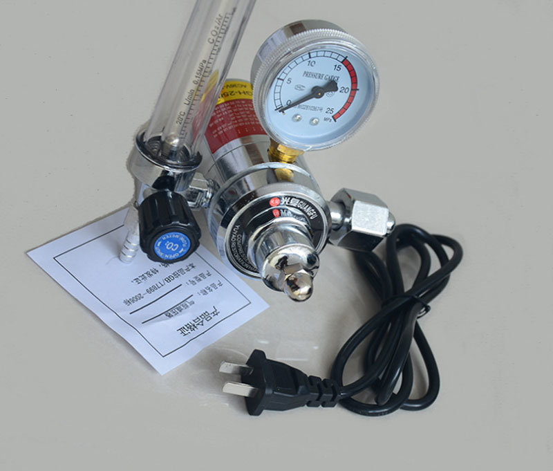 High Pressure Gas Regulator Carbon Dioxide and Argon Gas Decompressor with Gauge