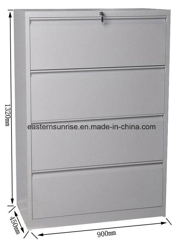 Low Price Steel Office Furniture 4 Drawer Laterial Cabinet Filing Cabinet