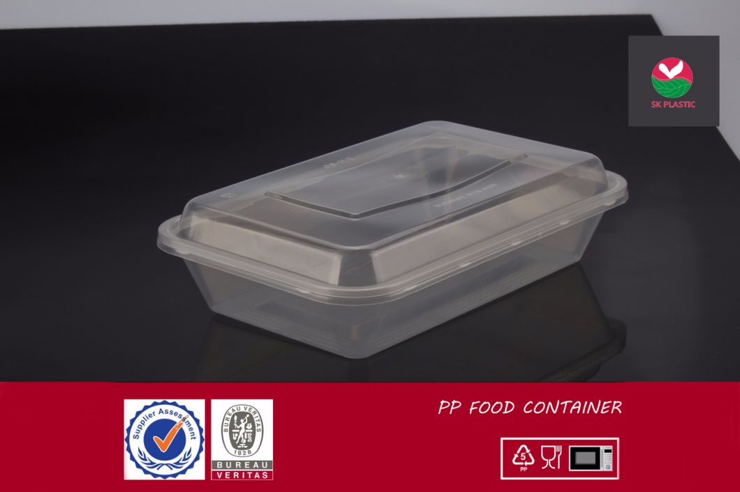 BPA Free Brc Pass High Quality Takeaway Microwave Clear Plastic Kitchen Food Storage Containers with Lids