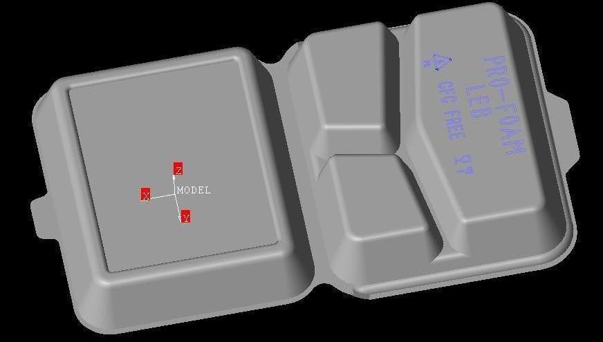 Customized PS Foam Lunch Box Plastic Food Box Container Mold