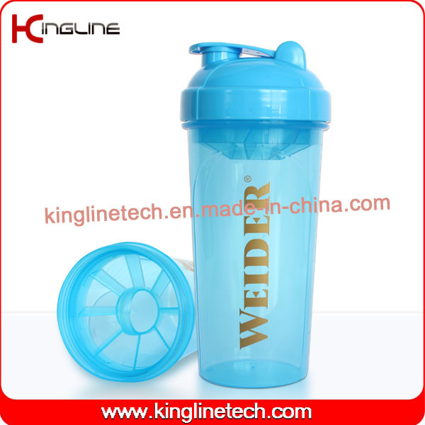 High quality 700ml BPA free plastic protein shaker bottle Manufacturer(KL-7033)