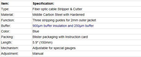 Three Hole Cutting Tool Fiber Optic Cable Stripper Tool Yfs-3