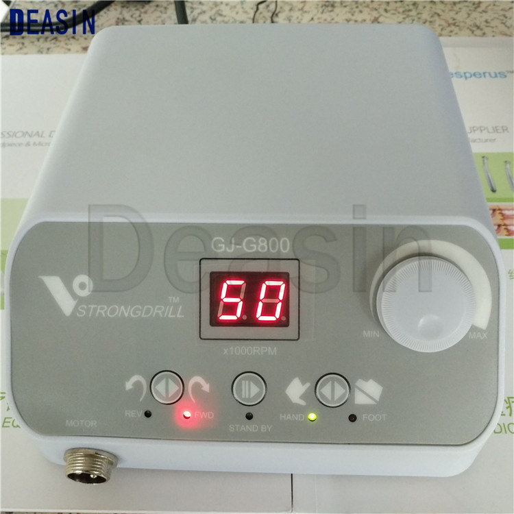 Brush-Less 50, 000 Rpm Dental Micromotor Polishing Unit Hand Control Foot Control Hesperus