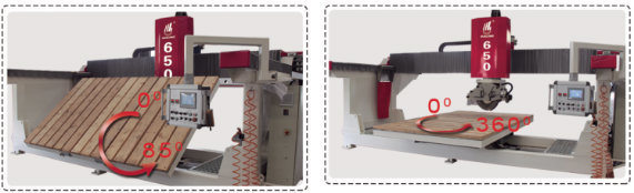 Full Automatic Bridge Stone Cutting Machine Marble Granite Cutting Saw Hlsq-650