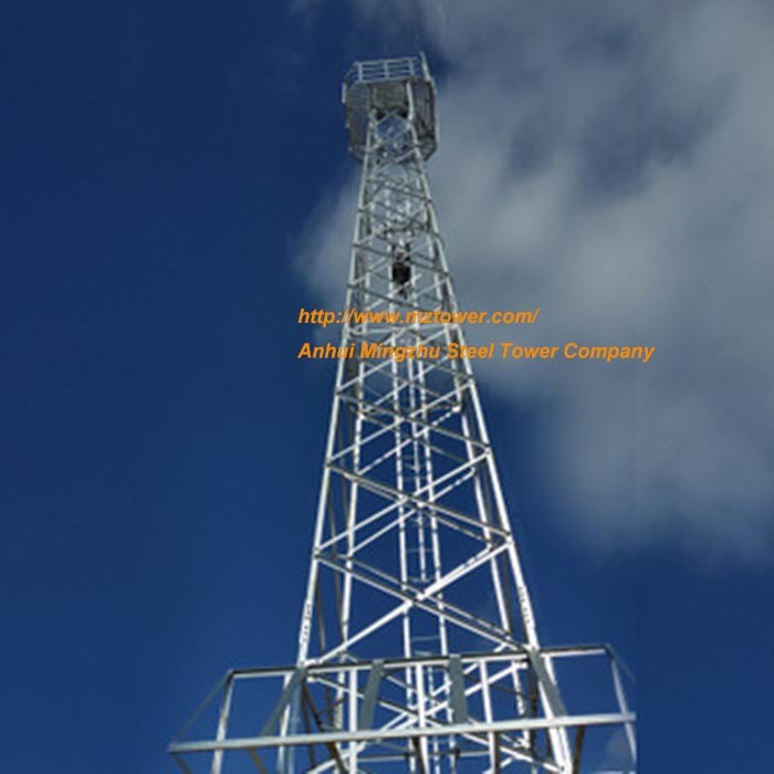 Mingzhu Power Transmission Cable Line Steel Pole Tower for Electrical Line