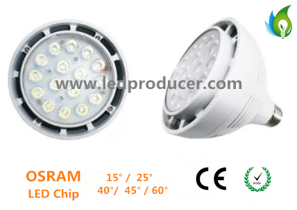 45W E27 LED PAR30 Tracking Light with Osram LED Chip and AC85V~265V to Replace Cdm-R PAR35W/70W 10d 30d40d