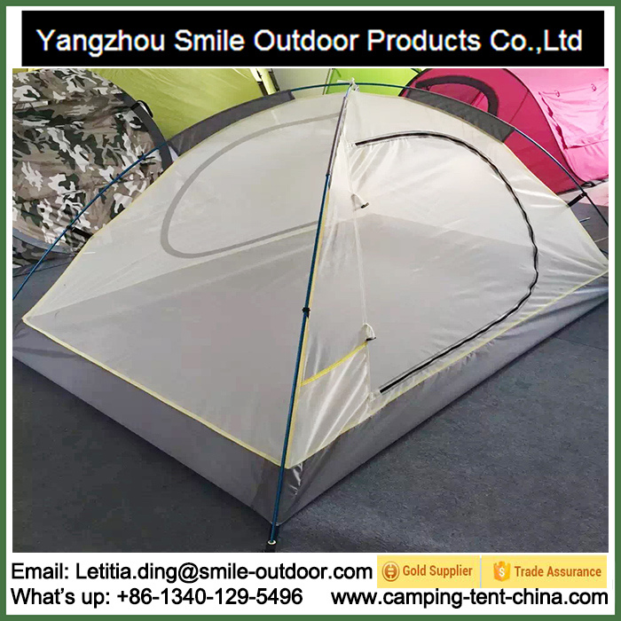 Single Person High Class European Ripstop Nylon aluminium Peak Tent