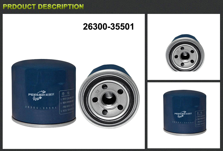 Light-Duty Trucks Oil Filter (26300-35501) for Hyundai Series