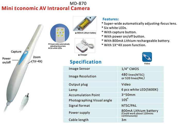 Mini Economic AV Intraoral Camera