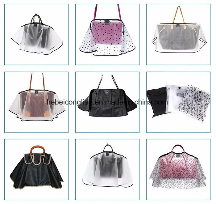 New-Design Women's Fashionable Waterproof Rain Cover Handbag Rainwear Handbag Raincoat